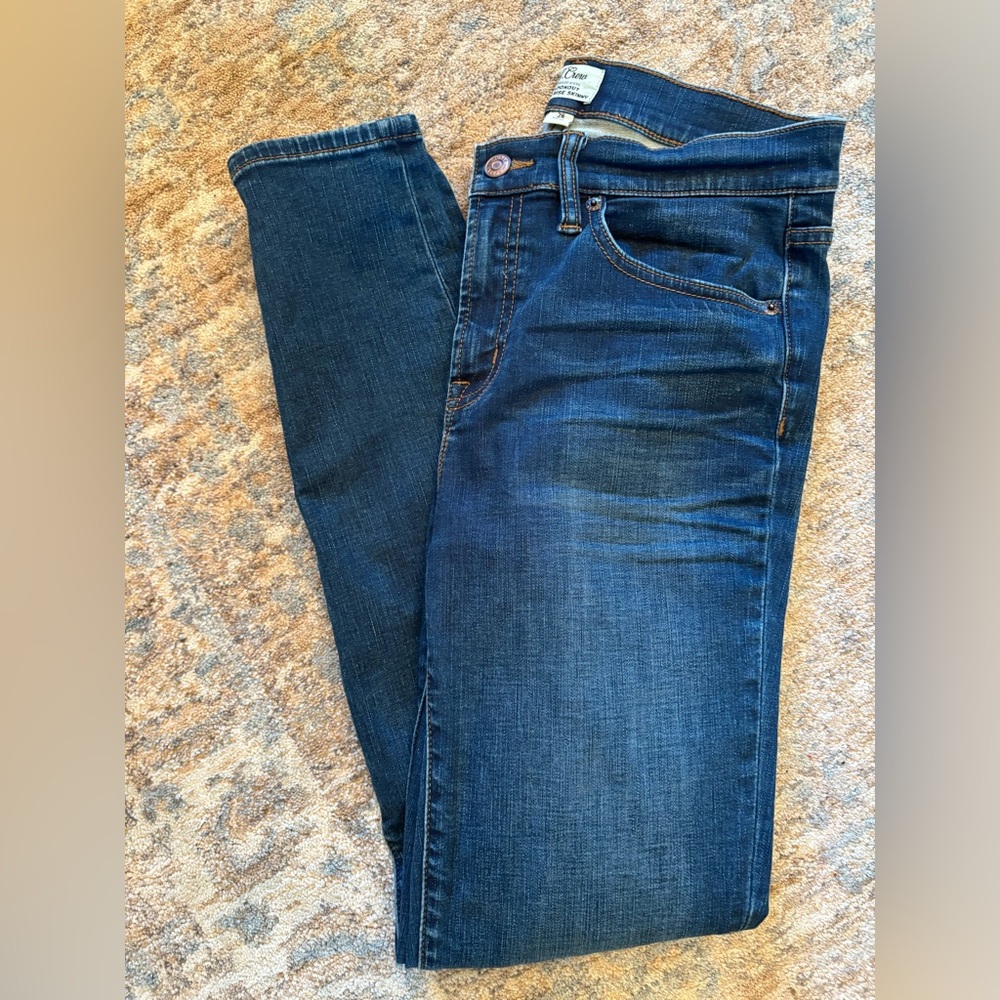 J. Crew Trademark Lookout High Rise Skinny Denim Jean Size 28
